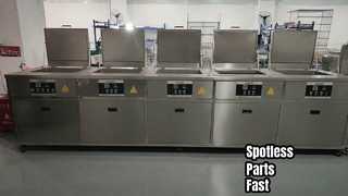 Пристальный взгляд: промышленный ультразвуковой очиститель автомобильных деталей, 40 кГц, 192 л. Очистка холодной водой.